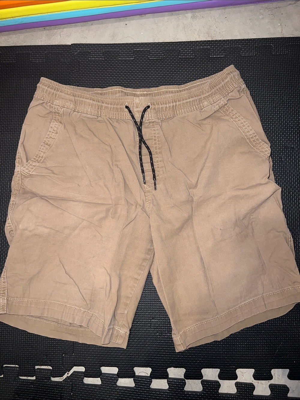 George Men's Drawstring Tan Athletic Shorts